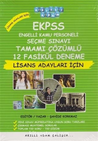 EKPSS Tamamı Çözümlü 12 Fasikül Deneme (Lisans Adayları İçin)