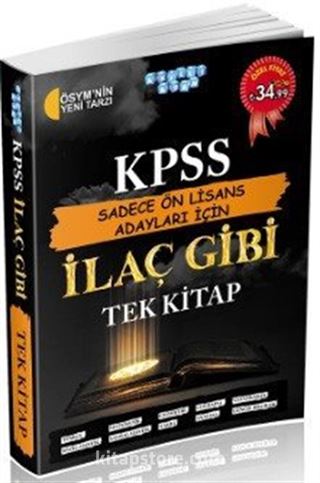 KPSS Sadece Ön Lisans Adayları İçin İlaç Gibi Tek Kitap