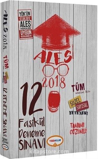 2018 ALES Tamamı Çözümlü 12 Deneme Sınavı