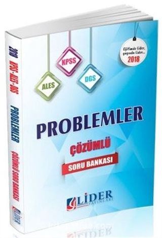 2018 KPSS-ALES-DGS Problemler Çözümlü Soru Bankası