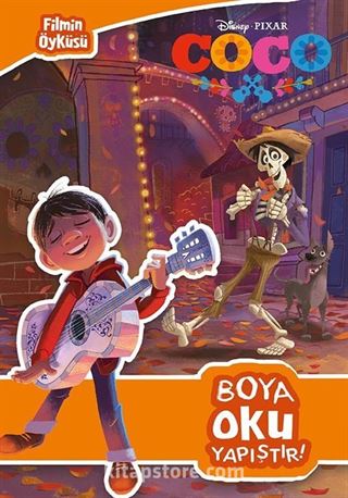 Disney Coco Filmin Öyküsü Boya Oku Yapıştır