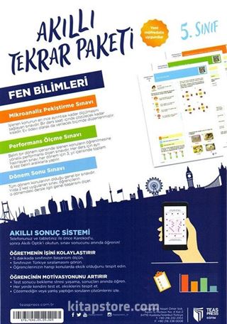 5. Sınıf Fen Bilimleri Akıllı Tekrar Paketi