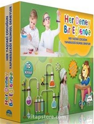 Her Deney Bir Eğlence Serisi Kutu Set (10 Kitap)