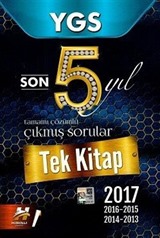 YGS Son 5 Yıl Tamamı Çözümlü Çıkmış Sorular Tek Kitap