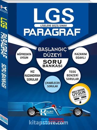 8. Sınıf LGS Başlangıç Düzey K Serisi Paragraf Soru Bankası