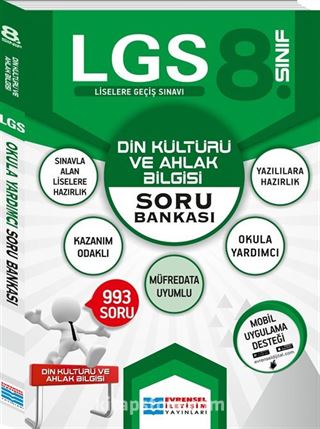 8. Sınıf LGS Din Kültürü ve Ahlak Bilgisi Soru Bankası