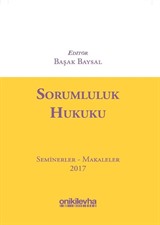 Sorumluluk Hukuku Seminerler Makaleler 2017