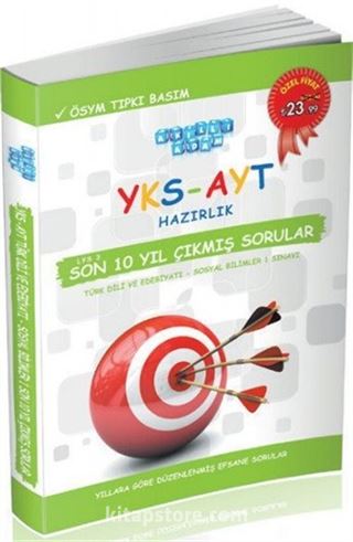 YKS-AYT Hazırlık Türk Dili ve Edebiyatı Sosyal Bilimler 1 Sınavı Son 10 Yıl Çıkmış Sorular