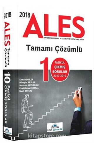 2018 ALES Tamamı Çözümlü 10 Fasikül Çıkmış Sorular