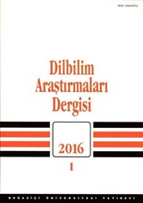 Dilbilim Araştırmaları Dergisi 2016/I