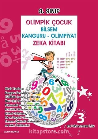 3. Sınıf Olimpik Çocuk Bilsem - Kanguru - Olimpiyat Zeka Kitabı Tamamı Çözümlü