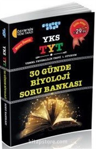 YKS-TYT Temel Yeterlilik Testi 1. Oturum 30 Günde Biyoloji Soru Bankası