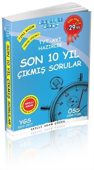 YKS Hazırlık TYT Tek Kitap Son 10 Yıl Çıkmış Sorular