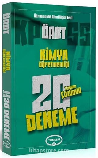 ÖABT Kimya Öğretmenliği Tamamı Çözümlü 20 Deneme