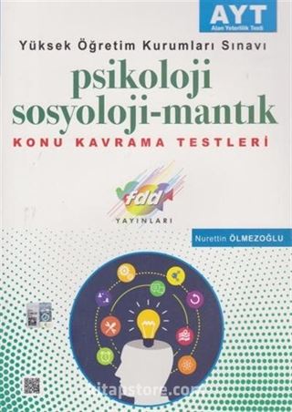 YKS AYT Psikoloji Sosyoloji-Mantık Konu Kavrama Testleri