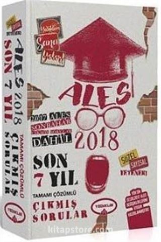 2018 ALES Son Bahar Dahil Son 7 Yıl Çözümlü Çıkmış Sorular Kitabı