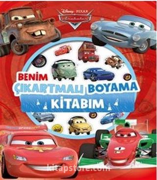 Disney Arabalar Benim Çıkartmalı Boyama Kitabım