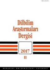 Dilbilim Araştırmaları Dergisi 2017 / 2