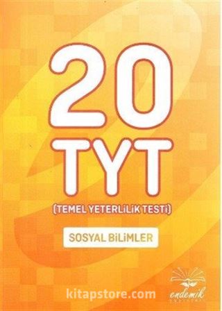 YKS 1. Oturum TYT Sosyal Bilimler 20 Deneme