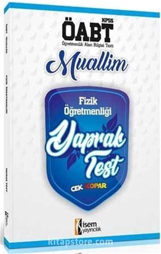 ÖABT Muallim Fizik Öğretmenliği Yaprak Test