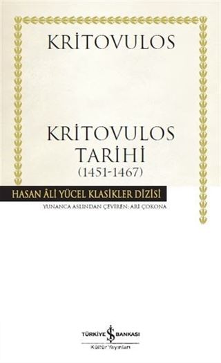 Kritovulos Tarihi (1451-1467) (Ciltli)