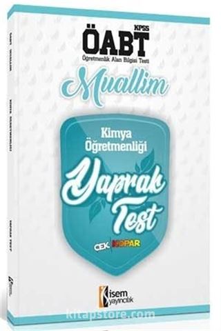 ÖABT Muallim Kimya Öğretmenliği Yaprak Test