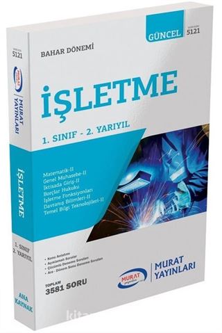 1. Sınıf 2. Yarıyıl Bahar Dönemi İşletme Ana Kaynak (5121)