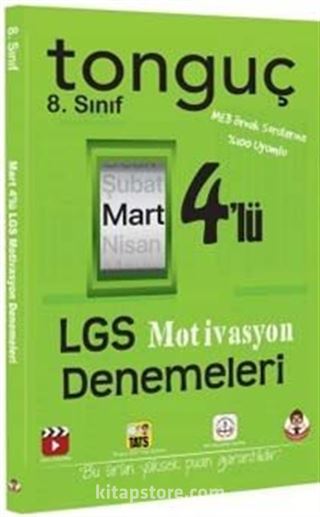 8. Sınıf 4'lü Mart Motivasyon LGS Denemeleri