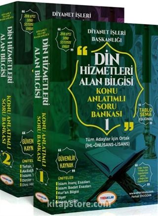 DHBT Tüm Adaylar İçin Din Hizmetleri Alan Bilgisi Konu Anlatımlı Soru Bankası (2 Kitap)