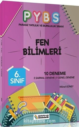 6. Sınıf PYBS Fen Bilimleri 10 Deneme