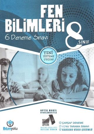 8. Sınıf Fen Bilimleri 6 Deneme Sınavı (Yeni Sistem)