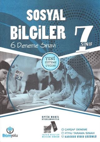 7. Sınıf Sosyal Bilgiler 6 Deneme Sınavı (Yeni Sistem)