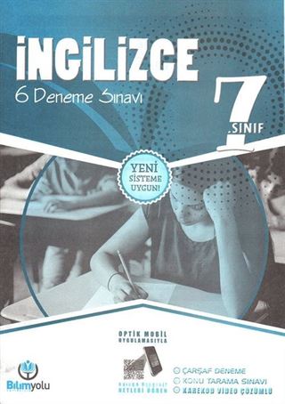 7. Sınıf İngilizce 6 Deneme Sınavı (Yeni Sistem)