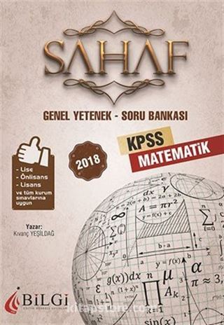 2018 KPSS Sahaf Genel Yetenek Matematik Soru Bankası