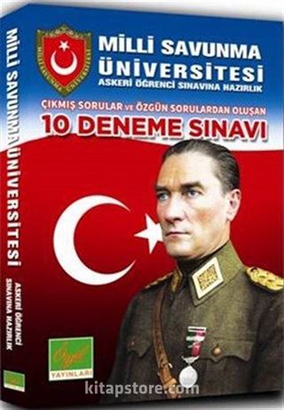 Milli Savunma Üniversitesi Askeri Öğrenci Sınavına Hazırlık 10 Deneme Sınavı