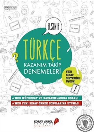 8. Sınıf Türkçe Kazanım Takip Denemeleri