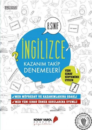 8. Sınıf İngilizce Kazanım Takip Denemeleri