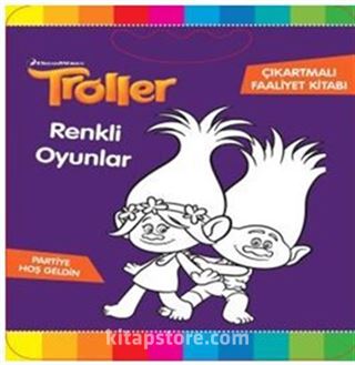 Troller Renkli Oyunlar Çıkartmalı Faaliyet Kitabı