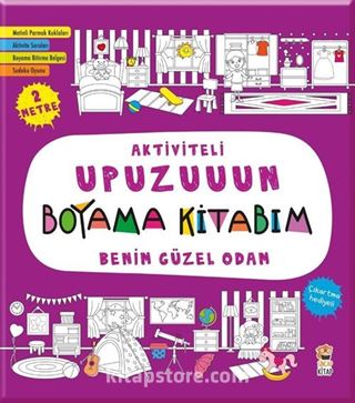 Aktiviteli Upuzuuun Boyama Kitabım / Benim Güzel Odam