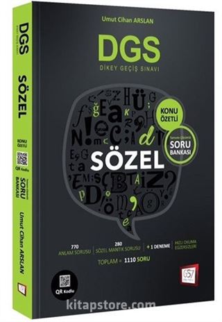 2018 DGS Sözel Konu Özetli Soru Bankası