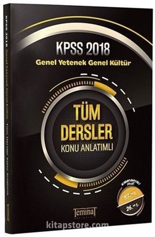 2018 KPSS Genel Yetenek Genel Kültür Tüm Dersler Konu Anlatımlı