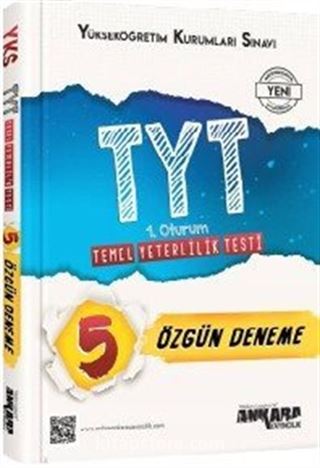 YKS-TYT 1. Oturum 5 Özgün Deneme