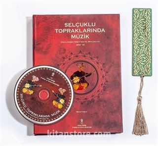 Selçuklu Topraklarında Müzik (Cd'li) + Bambu Ayraç Motifli Baskı - Turkuaz Lale