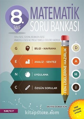 8. Sınıf Dahi Genç Fen Liselerine Hazırlık Matematik Soru Bankası