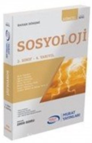 Sosyoloji 2. Sınıf 4. Yarıyıl Bahar Dönemi (6041)