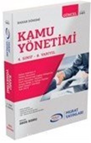 Kamu Yönetimi 4. Sınıf 8. Yarıyıl Bahar Dönemi (5481)