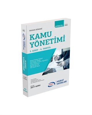 Kamu Yönetimi 3. Sınıf 6. Yarıyıl Bahar Dönemi (5461)