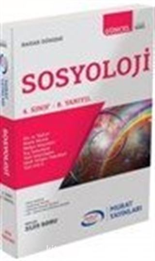 Sosyoloji 4. Sınıf 8. Yarıyıl Bahar Dönemi (6081)