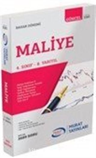 Maliye 4. Sınıf 8. Yarıyıl Bahar Dönemi (5581)