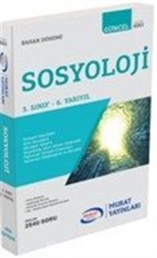 Sosyoloji 3. Sınıf 6. Yarıyıl Bahar Dönemi (6061)